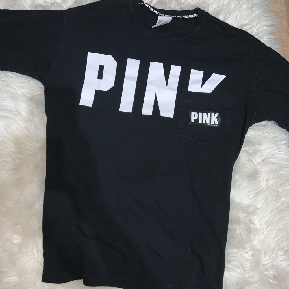 PINK Victoria Secret Black Full Sleeves Shirt